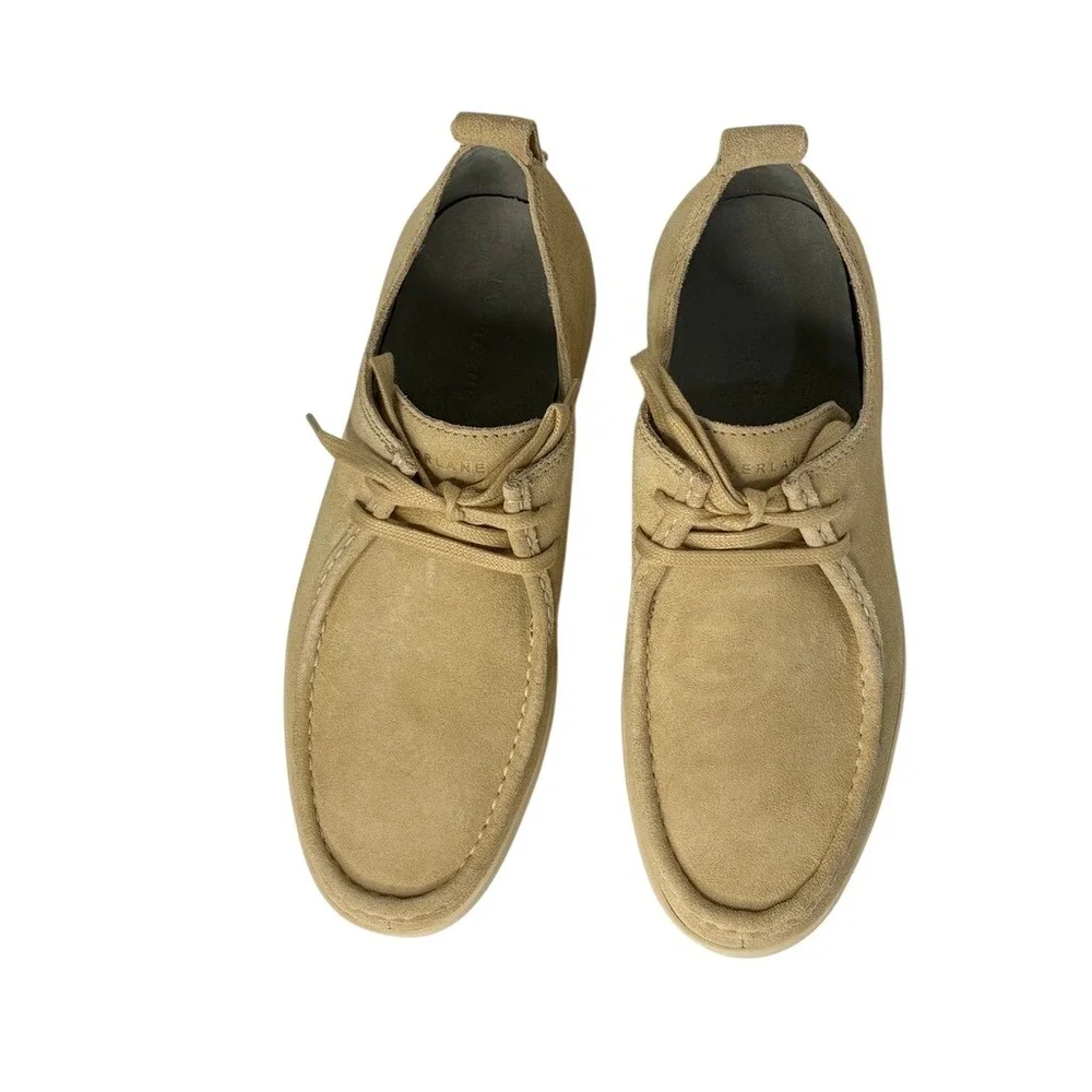Everlane Tan‎ Suede Leather Platform Trainer Sneaker Loafer 7 Preppy Outdoor